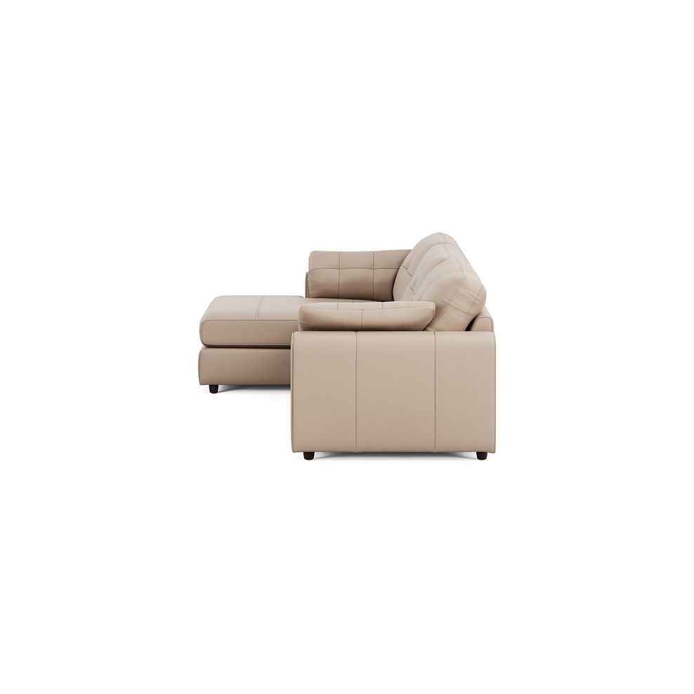 Marley Modular 3 Seater Left Hand Chaise Sofa in Oslo Mushroom Leather - Group 14 4