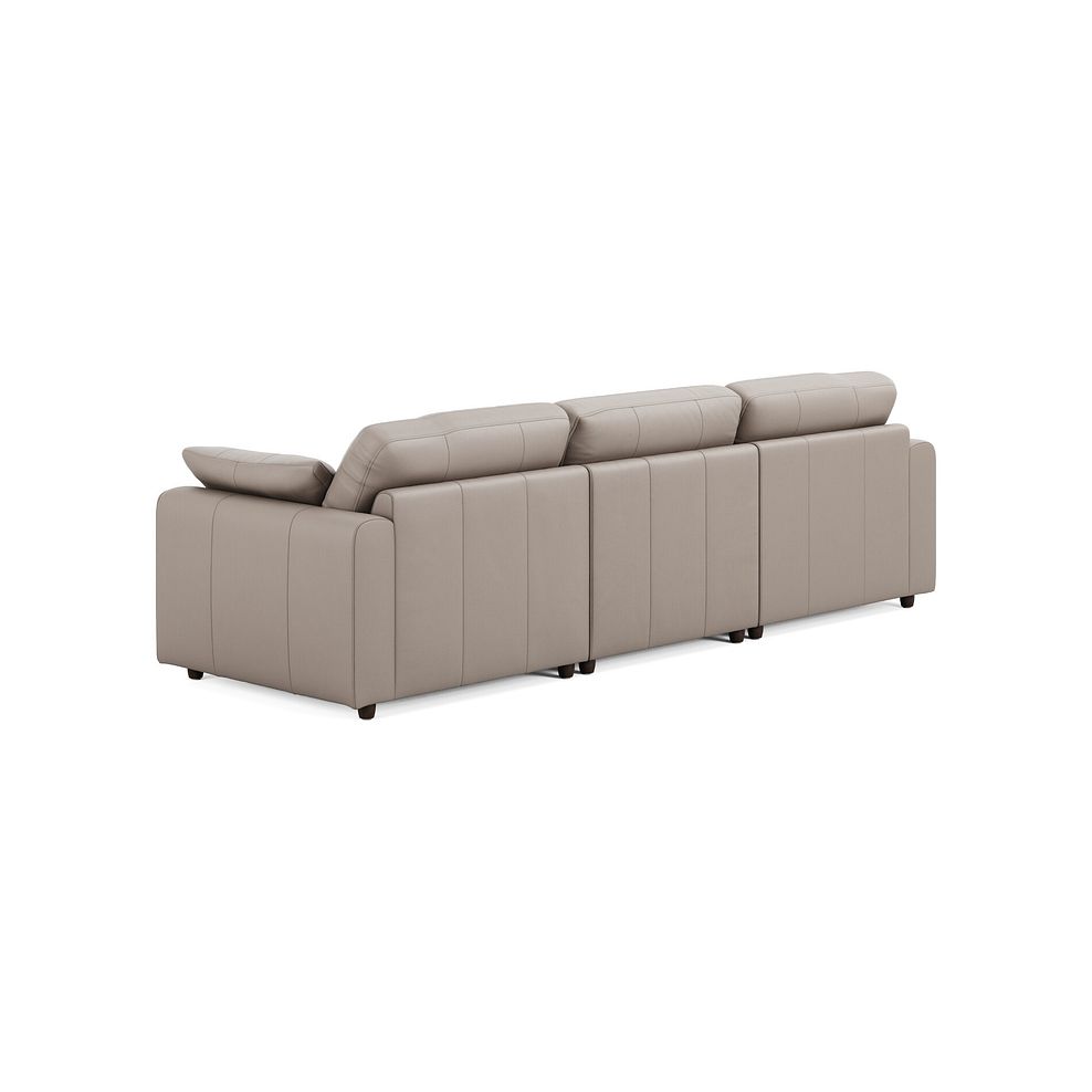 Marley Modular 3 Seater Left Hand Chaise Sofa in Oslo Oyster Leather - Group 14 2