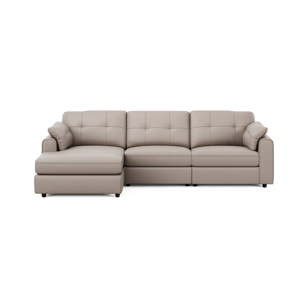 Marley Modular 3 Seater Left Hand Chaise Sofa in Oslo Oyster Leather - Group 14 3