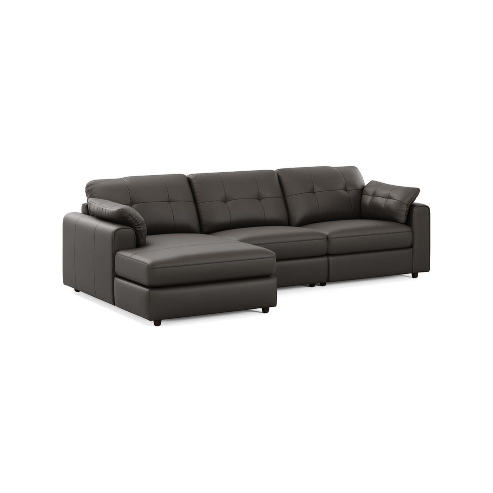 Marley Modular 3 Seater Left Hand Chaise Sofa in Oslo Storm Leather - Group 14 1