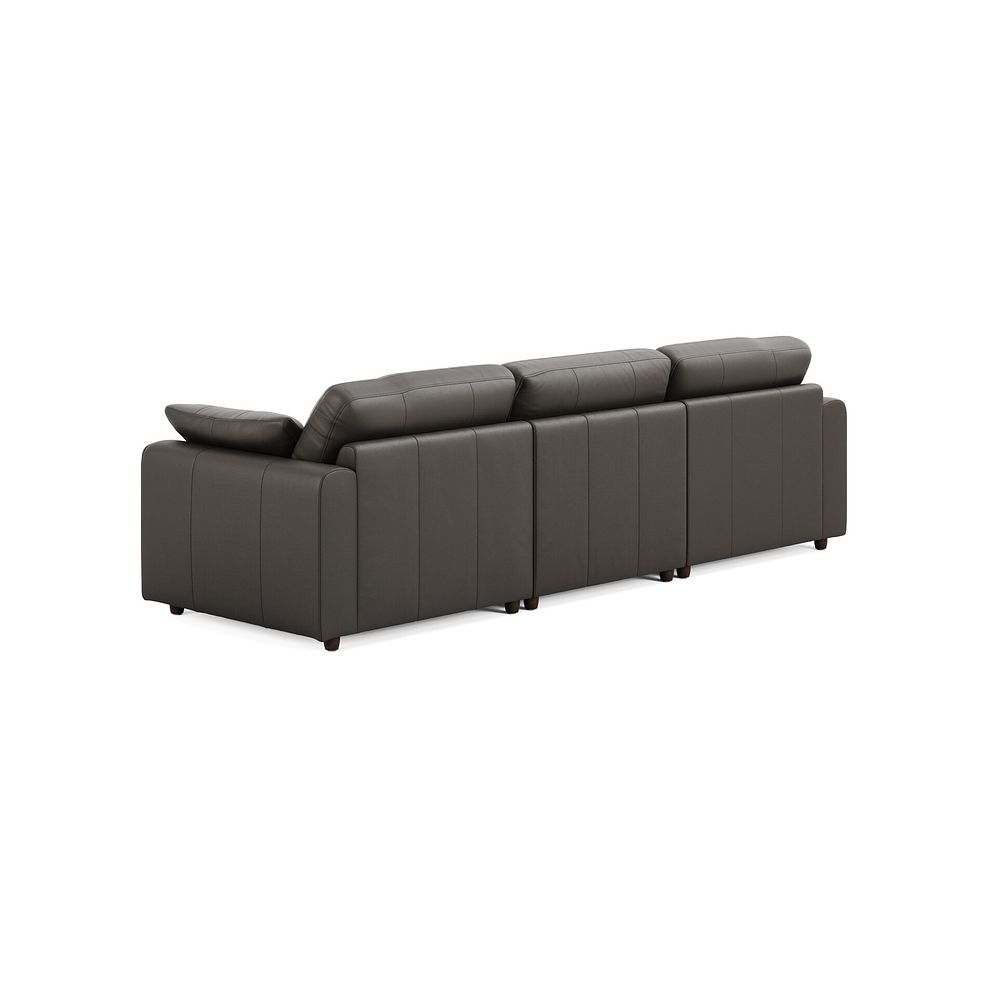 Marley Modular 3 Seater Left Hand Chaise Sofa in Oslo Storm Leather - Group 14 2