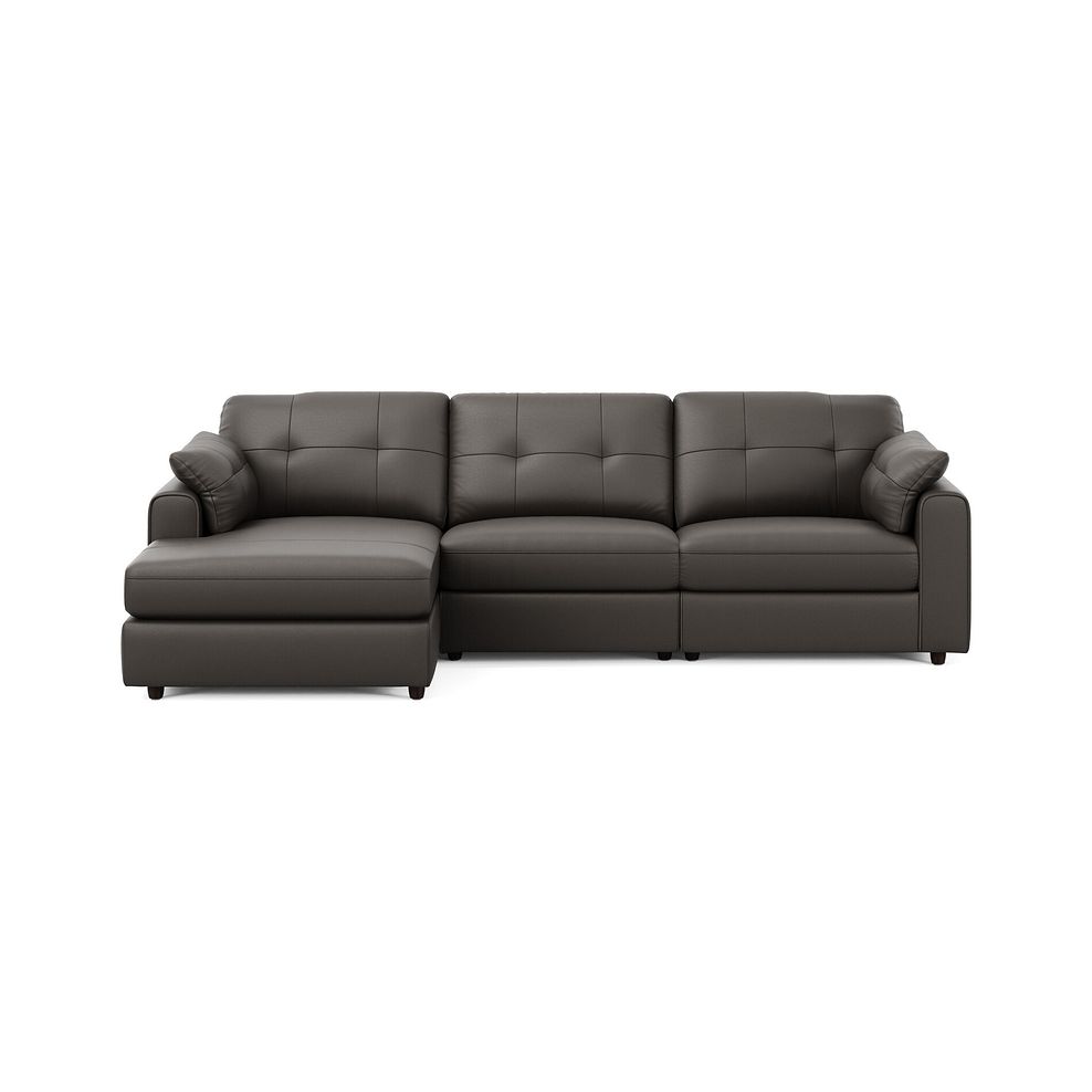 Marley Modular 3 Seater Left Hand Chaise Sofa in Oslo Storm Leather - Group 14 3