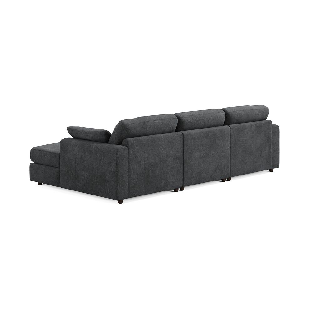 Marley Modular 3 Seater Right Hand Chaise Sofa in Lila Charcoal Fabric - Group 15 2