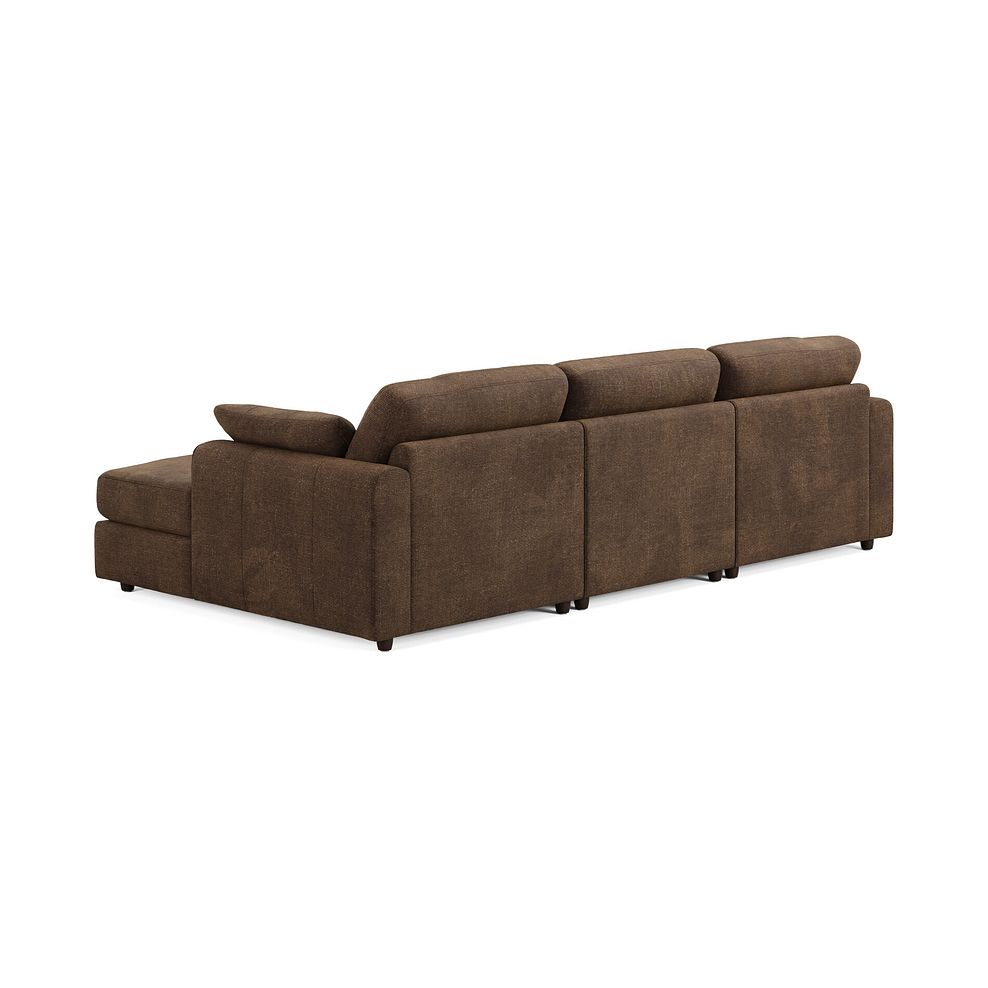 Marley Modular 3 Seater Right Hand Chaise Sofa in Lila Chocolate Fabric - Group 15 2