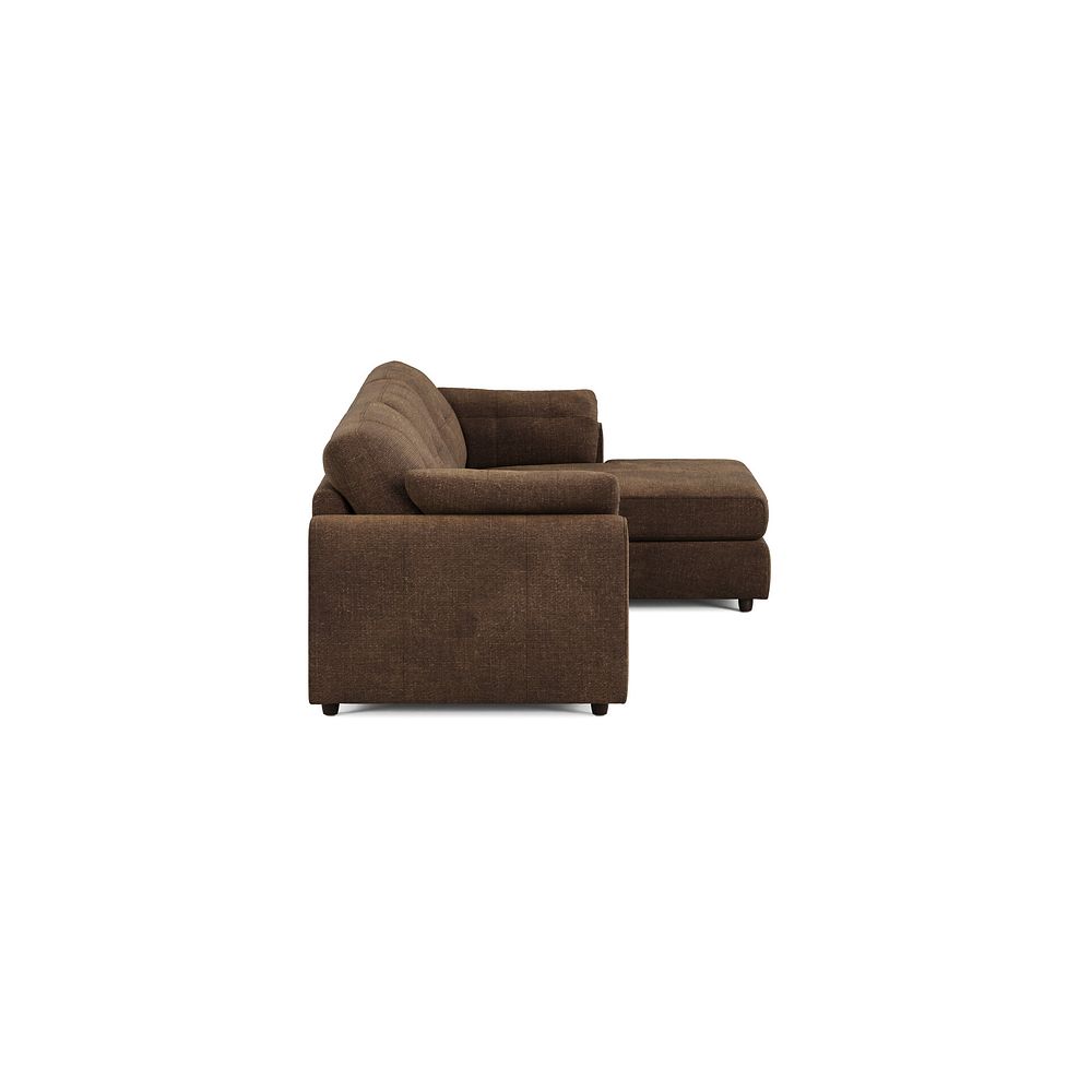 Marley Modular 3 Seater Right Hand Chaise Sofa in Lila Chocolate Fabric - Group 15 4