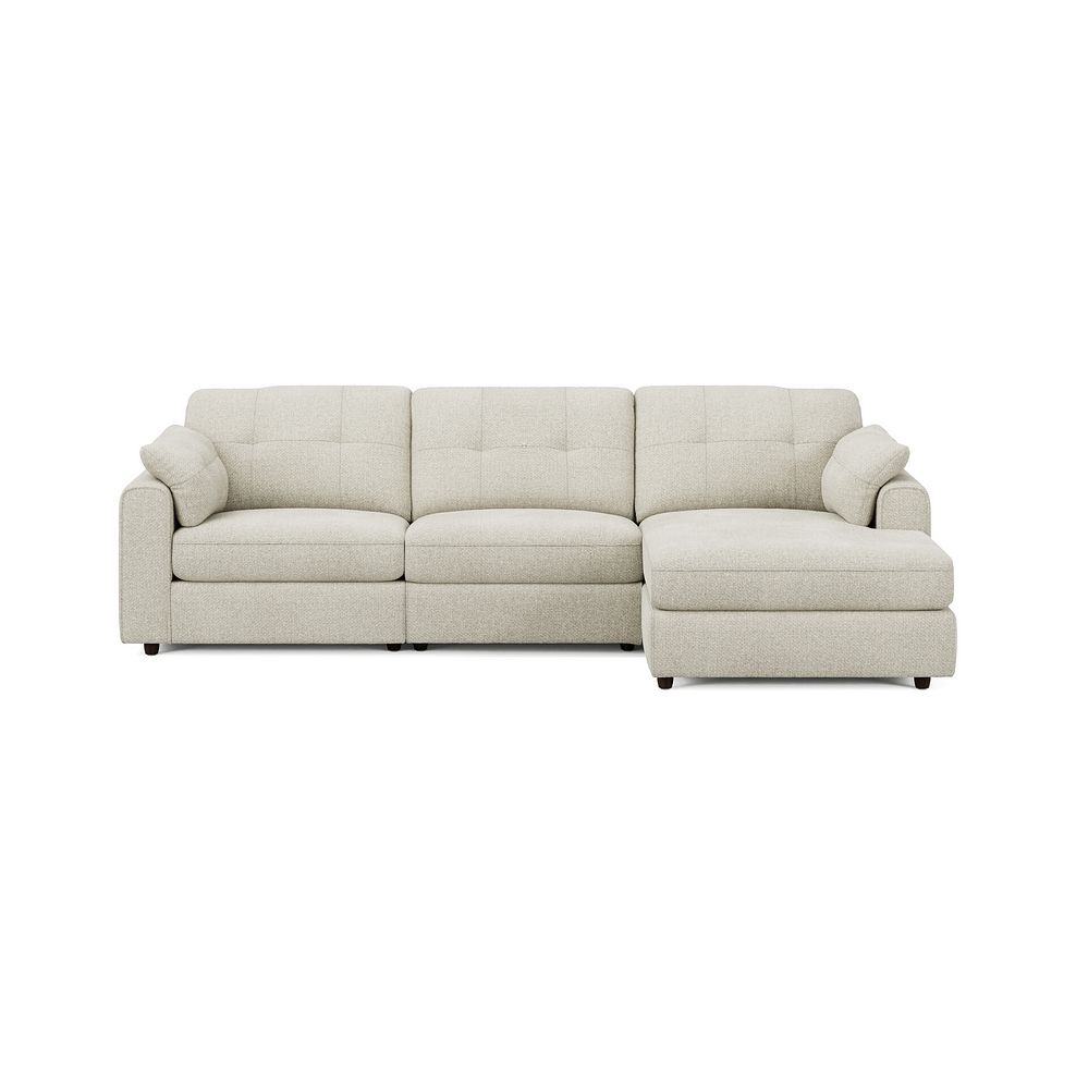 Marley Modular 3 Seater Right Hand Chaise Sofa in Lila Ivory Fabric - Group 15 3