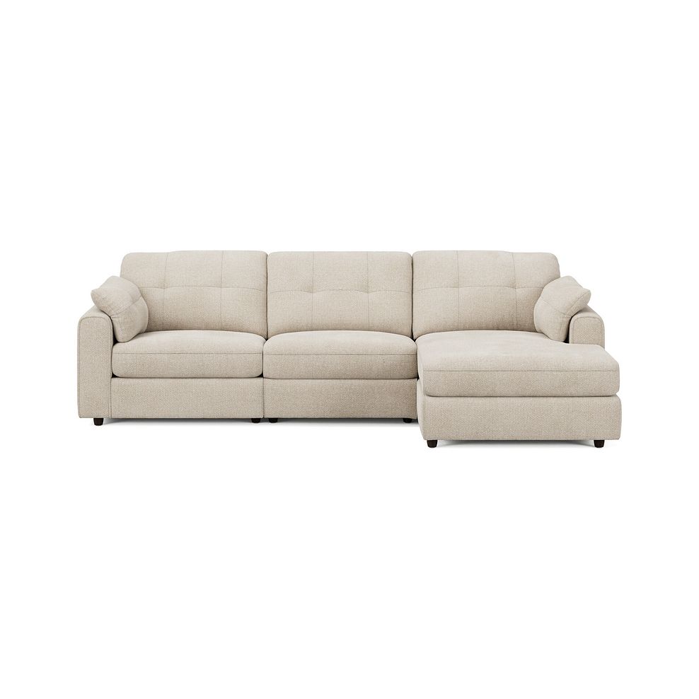 Marley Modular 3 Seater Right Hand Chaise Sofa in Lila Natural Fabric - Group 15 3