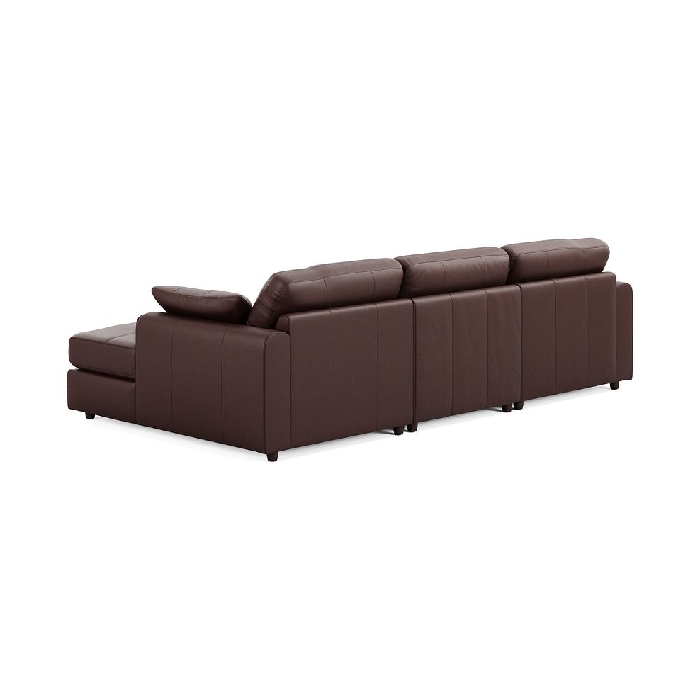 Marley Modular 3 Seater Right Hand Chaise Sofa in Oslo Chestnut Leather - Group 15 2