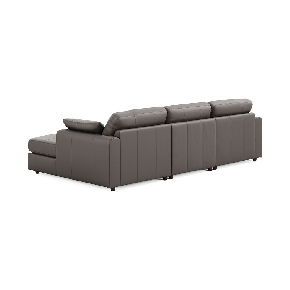 Marley Modular 3 Seater Right Hand Chaise Sofa in Oslo Elephant Grey Leather - Group 15 2