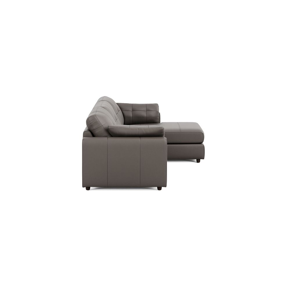 Marley Modular 3 Seater Right Hand Chaise Sofa in Oslo Elephant Grey Leather - Group 15 4
