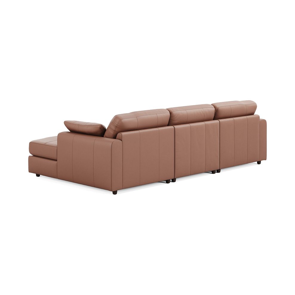 Marley Modular 3 Seater Right Hand Chaise Sofa in Oslo Mocha Mouse Leather - Group 15 2