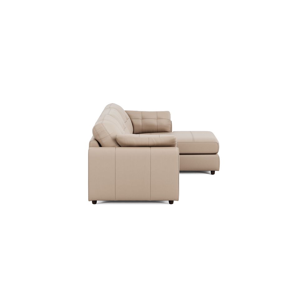 Marley Modular 3 Seater Right Hand Chaise Sofa in Oslo Mushroom Leather - Group 15 4
