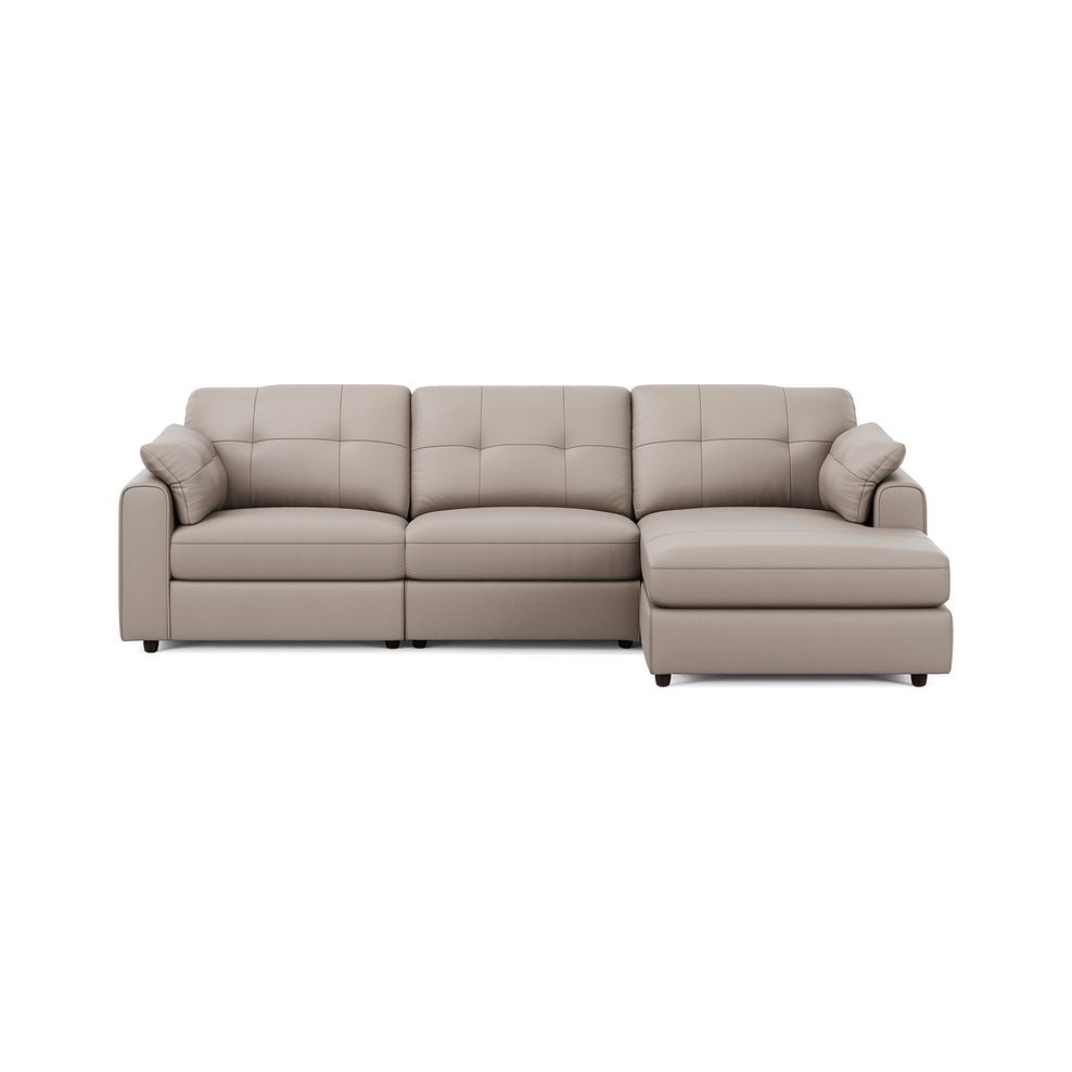 Marley Modular 3 Seater Right Hand Chaise Sofa in Oslo Oyster Leather - Group 15 3