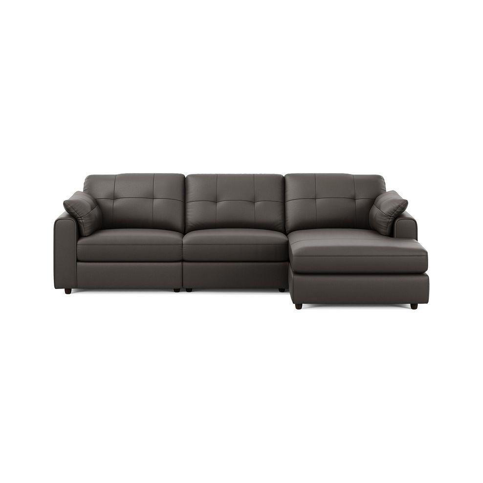 Marley Modular 3 Seater Right Hand Chaise Sofa in Oslo Storm Leather - Group 15 3