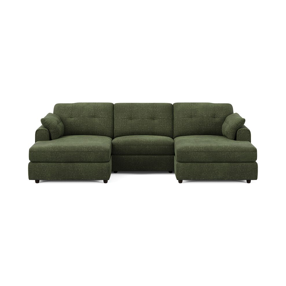 Marley Modular 3 Seater U-Shape Chaise Sofa in Lila Pine Fabric - Group 16 3