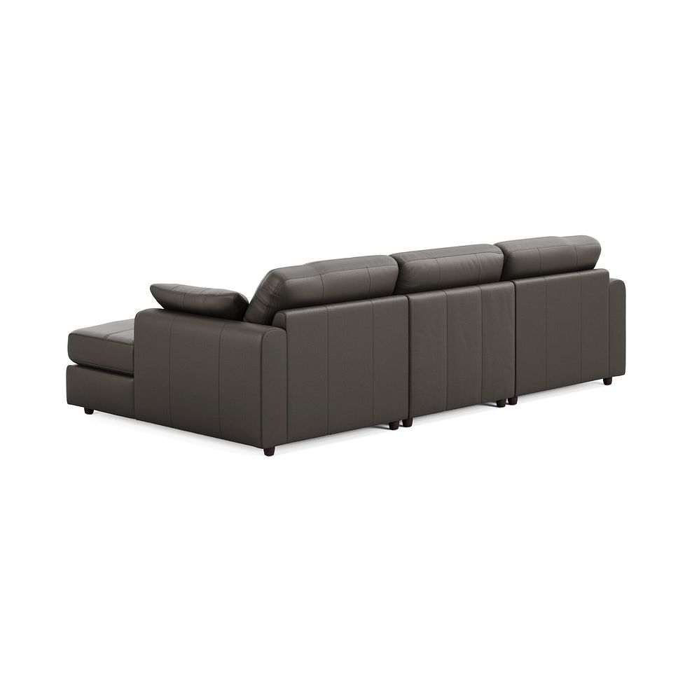 Marley Modular 3 Seater U-Shape Chaise Sofa in Oslo Storm Leather - Group 16 3