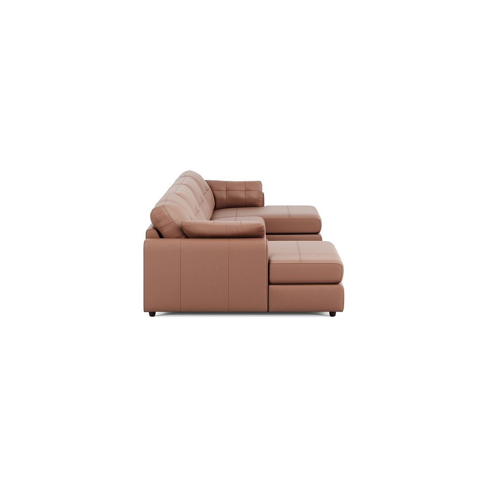 Marley Modular 4 Seater U-Shape Chaise Sofa in Oslo Mocha Mouse Leather - Group 17 4