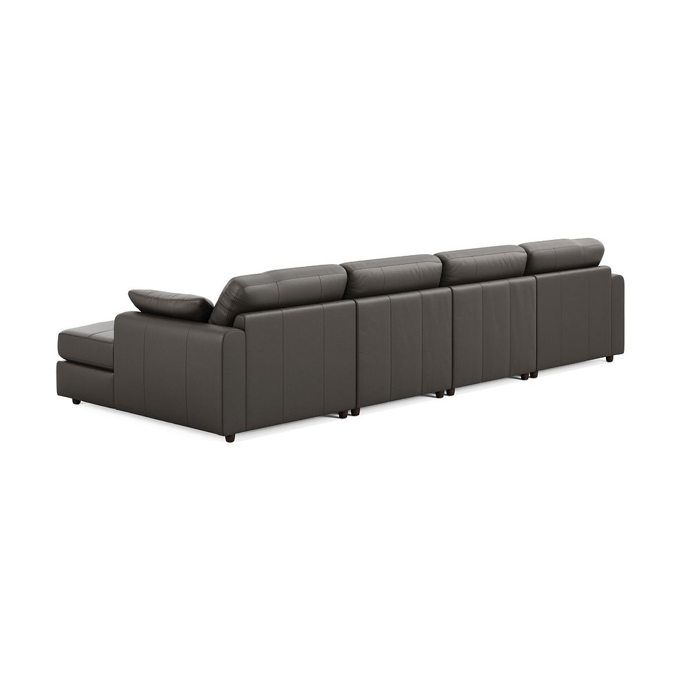 Marley Modular 4 Seater U-Shape Chaise Sofa in Oslo Storm Leather - Group 17 2