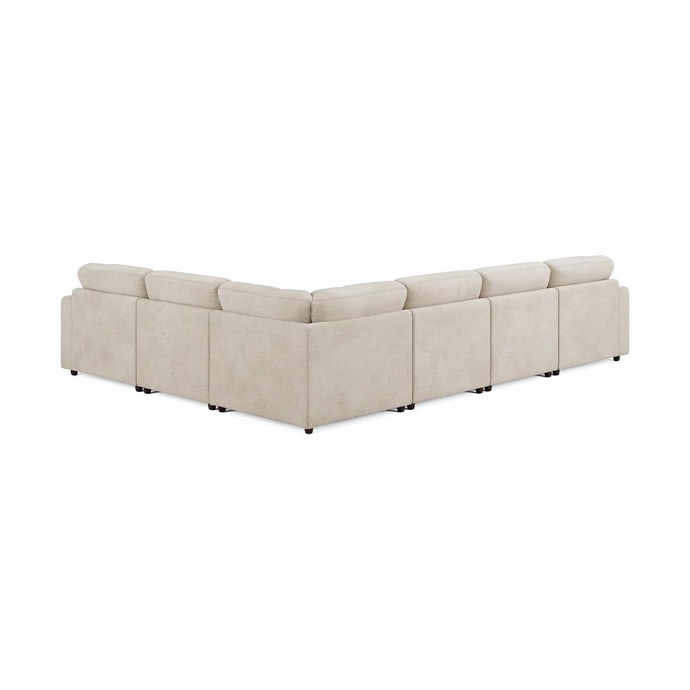 Marley Modular 6 Seater Left Hand Corner Sofa with Chaise in Lila Natural Fabric - Group 18 2