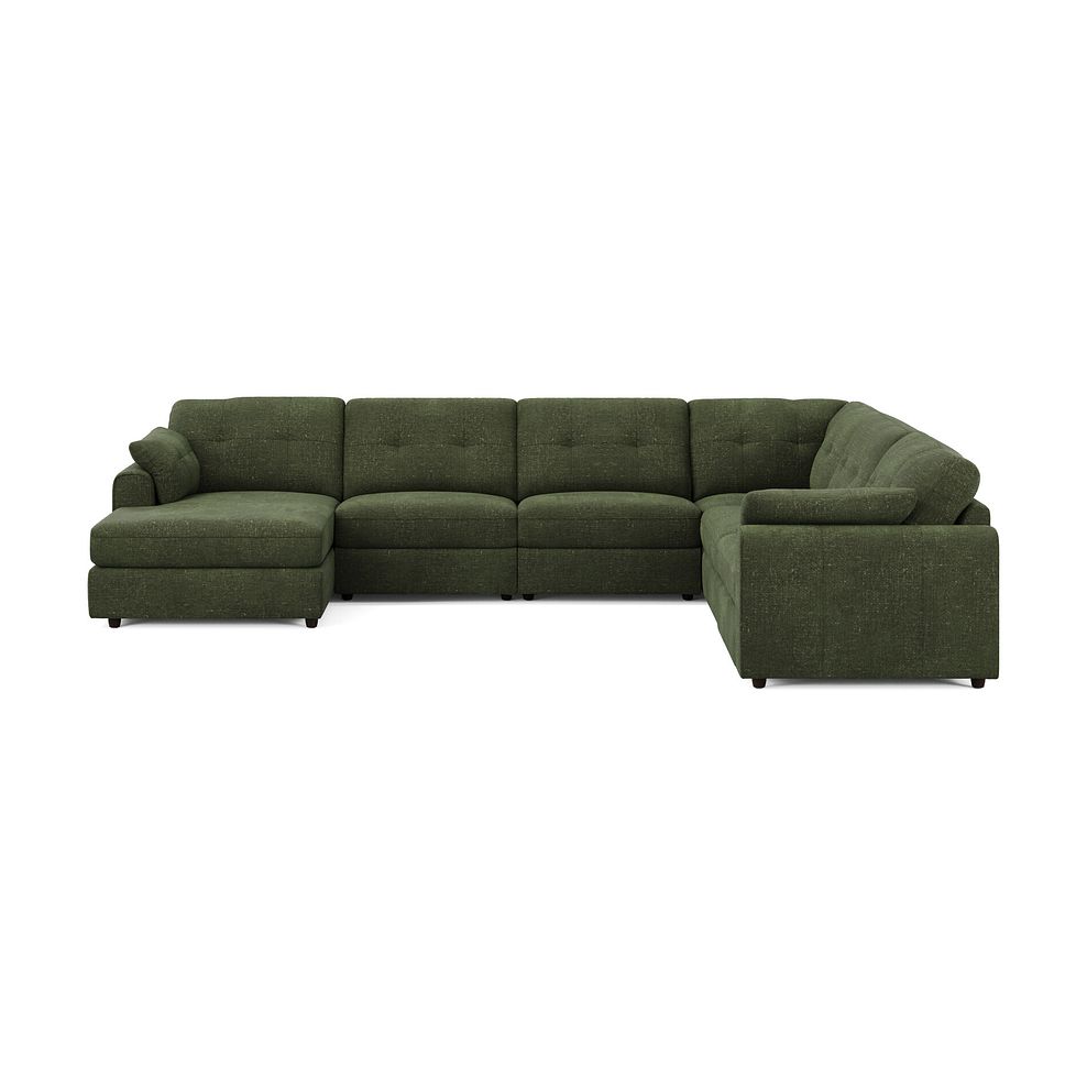 Marley Modular 6 Seater Left Hand Corner Sofa with Chaise in Lila Pine Fabric - Group 18 3