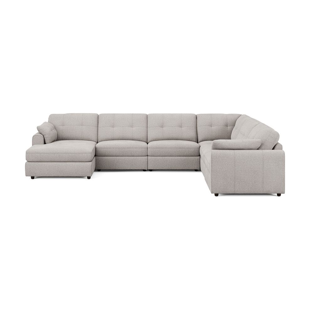 Marley Modular 6 Seater Left Hand Corner Sofa with Chaise in Lila Stone Fabric - Group 18 3