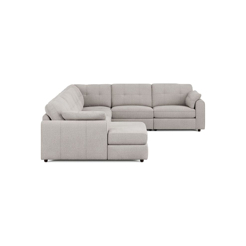 Marley Modular 6 Seater Left Hand Corner Sofa with Chaise in Lila Stone Fabric - Group 18 4