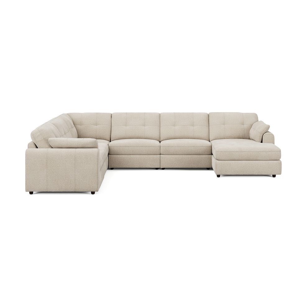Marley Modular 6 Seater Right Hand Corner Sofa with Chaise in Lila Natural Fabric - Group 19 3
