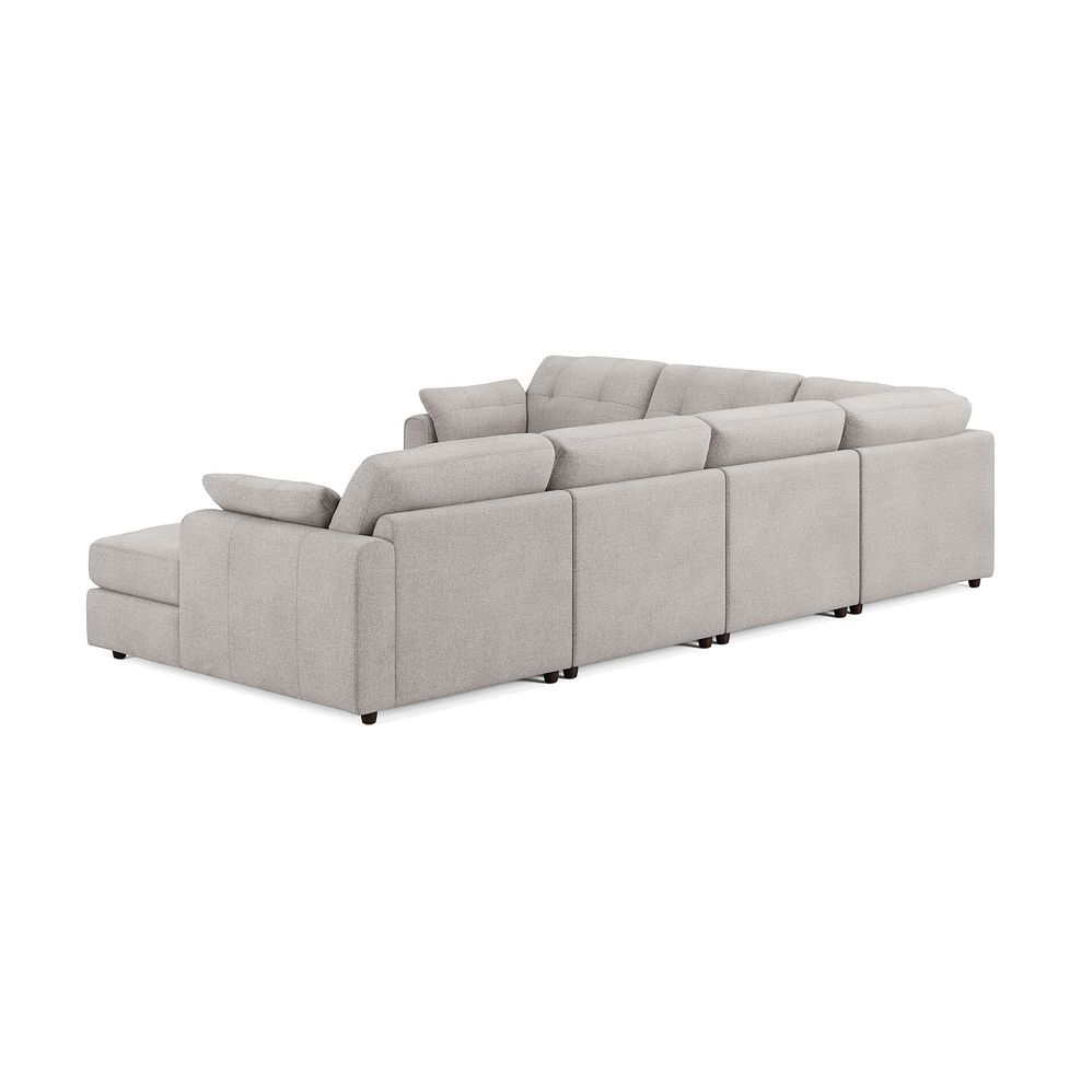 Marley Modular 6 Seater Right Hand Corner Sofa with Chaise in Lila Stone Fabric - Group 19 2