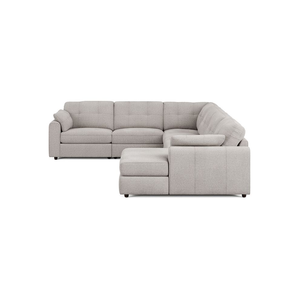 Marley Modular 6 Seater Right Hand Corner Sofa with Chaise in Lila Stone Fabric - Group 19 4