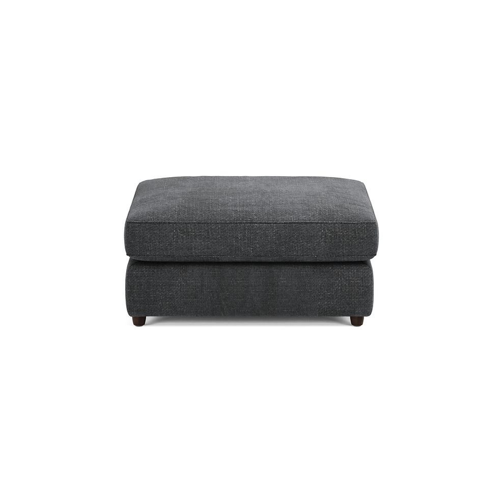 Marley Small Fender Footstool in  Lila Charcoal Fabric 3