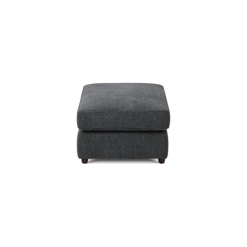 Marley Small Fender Footstool in  Lila Charcoal Fabric 4