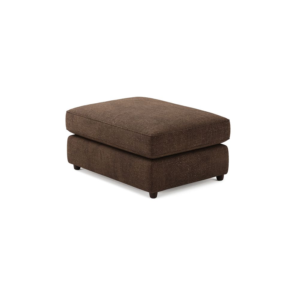 Marley Small Fender Footstool in  Lila Chocolate Fabric 2
