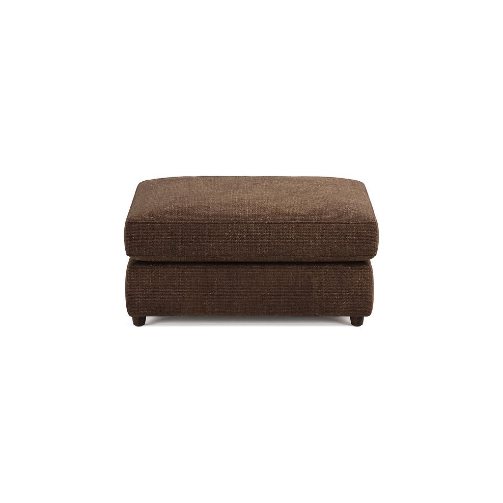 Marley Small Fender Footstool in  Lila Chocolate Fabric 3