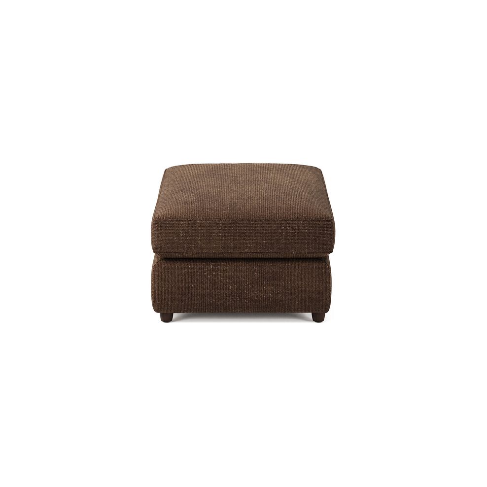 Marley Small Fender Footstool in  Lila Chocolate Fabric 4