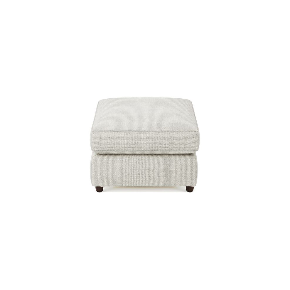 Marley Small Fender Footstool in  Lila Ivory Fabric 4