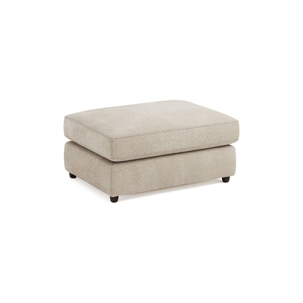 Marley Small Fender Footstool in  Lila Natural Fabric 1
