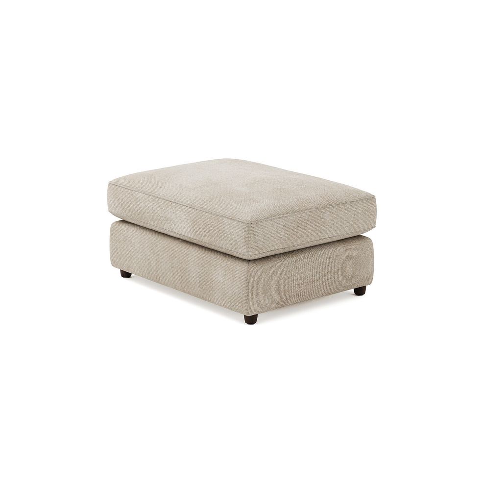 Marley Small Fender Footstool in  Lila Natural Fabric 2