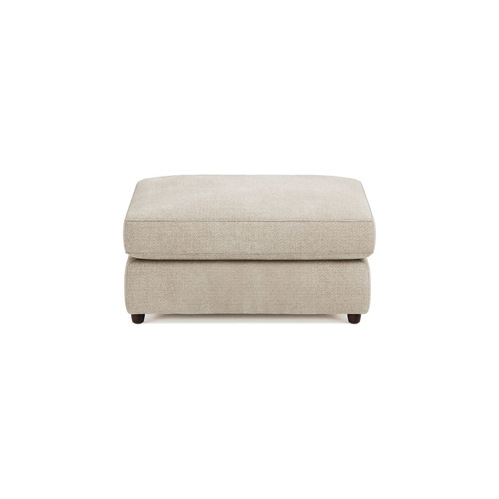 Marley Small Fender Footstool in  Lila Natural Fabric 3