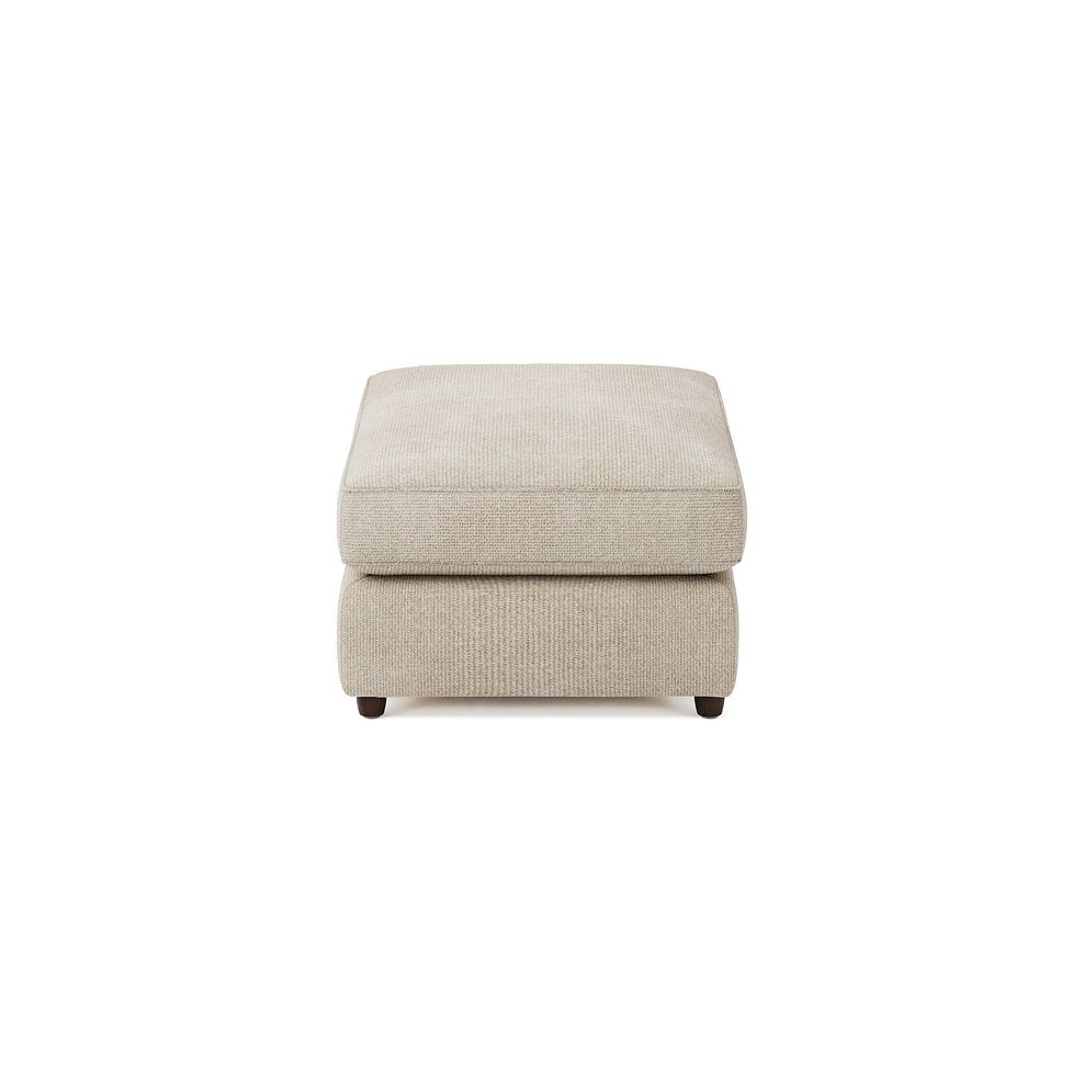 Marley Small Fender Footstool in  Lila Natural Fabric 4