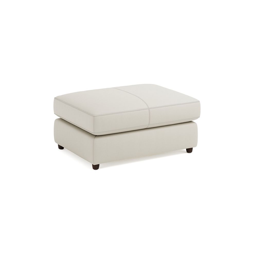 Marley Small Fender Footstool in  Oslo Bone China Leather 1