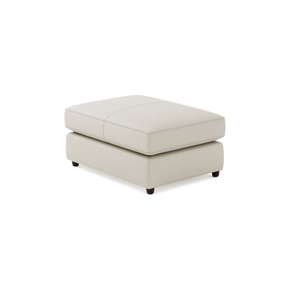 Marley Small Fender Footstool in  Oslo Bone China Leather 2