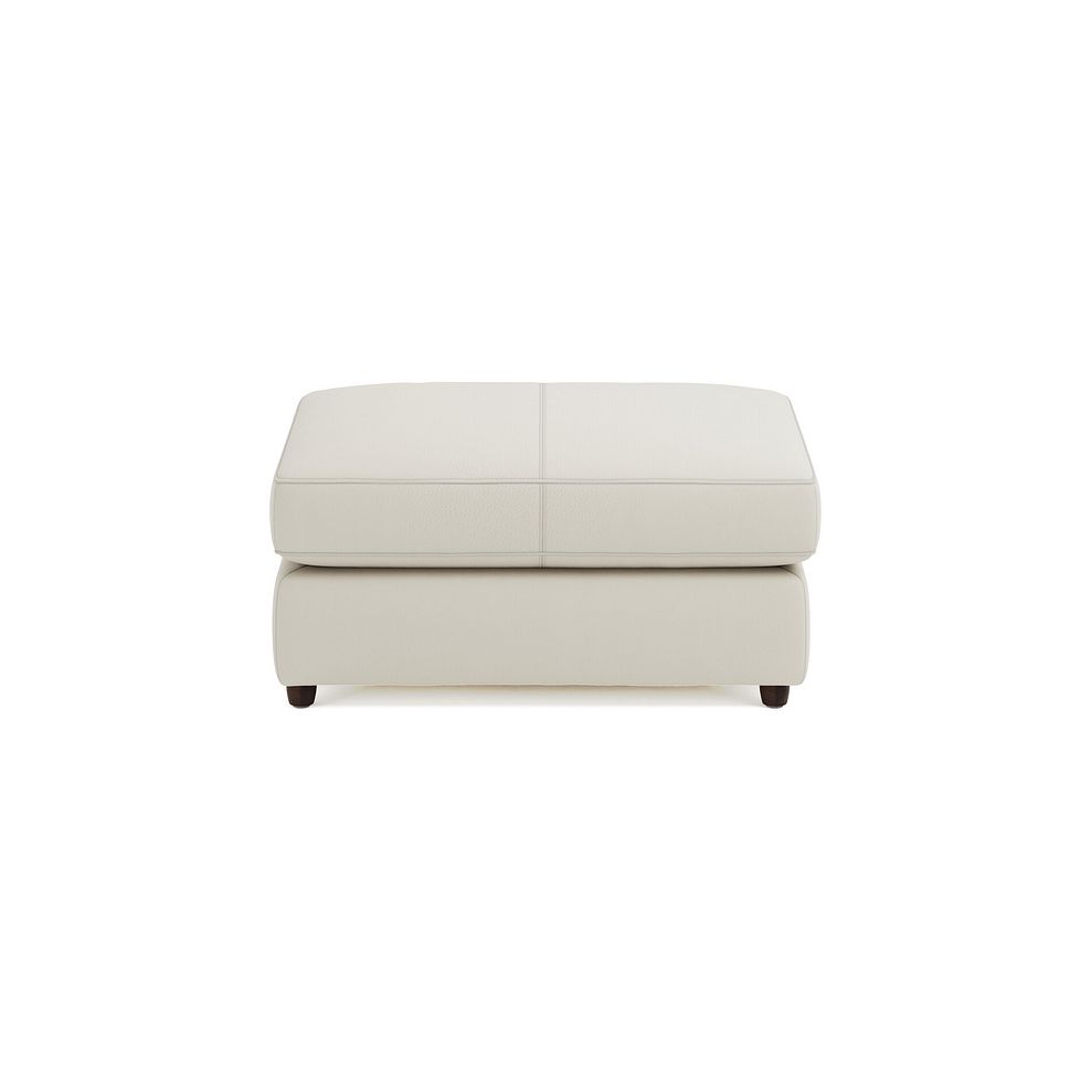 Marley Small Fender Footstool in  Oslo Bone China Leather 3