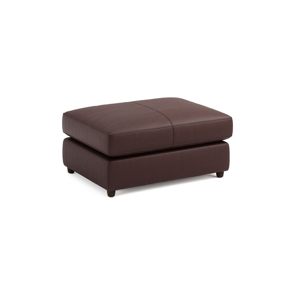 Marley Small Fender Footstool in  Oslo Chestnut Leather 1