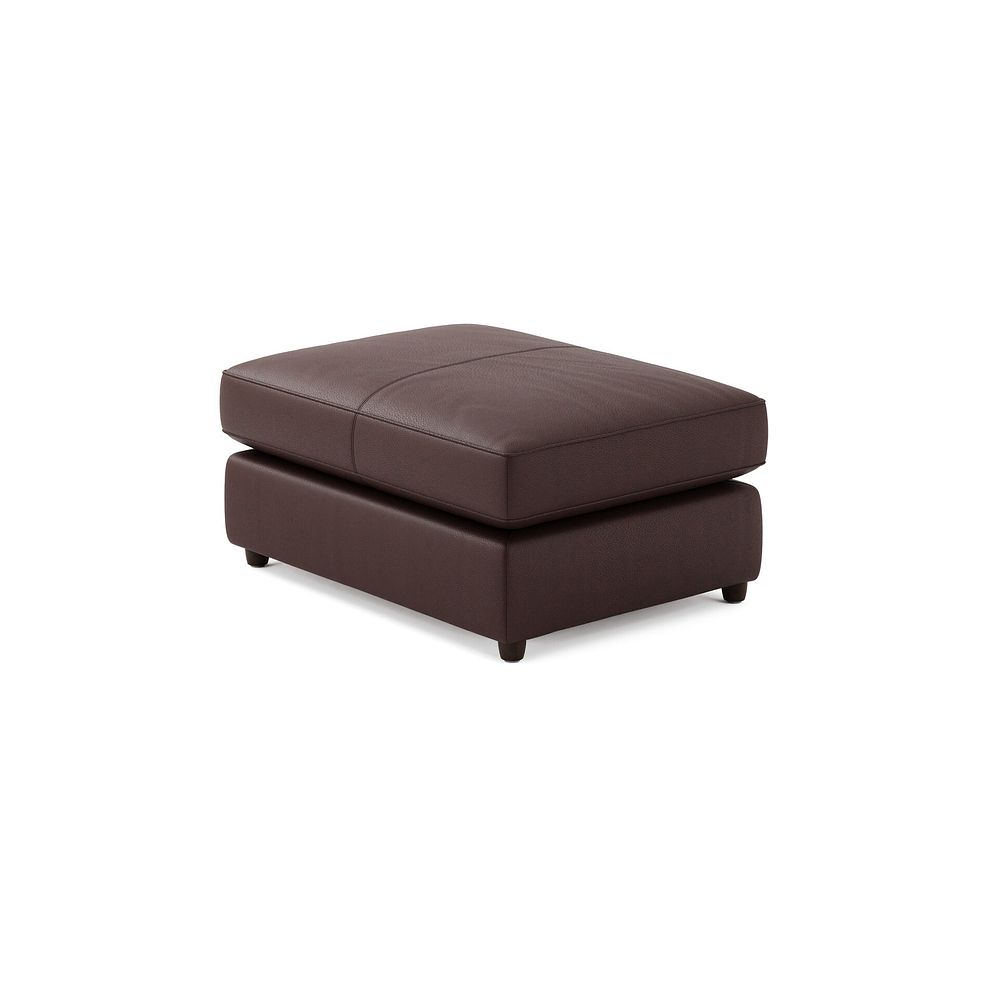 Marley Small Fender Footstool in  Oslo Chestnut Leather 2