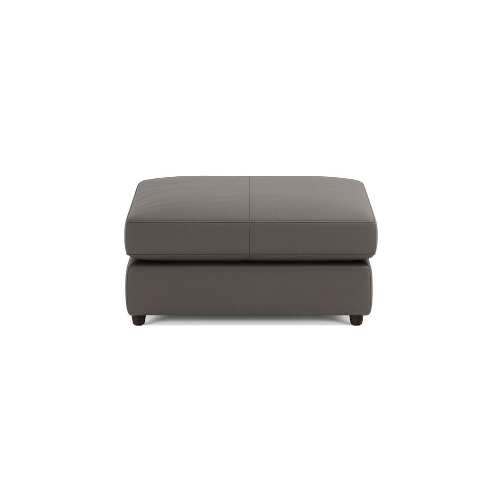 Marley Small Fender Footstool in  Oslo Elephant Grey Leather 3