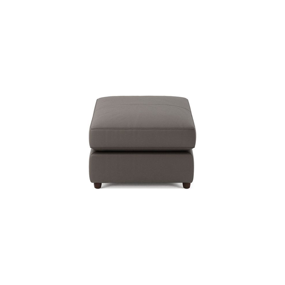 Marley Small Fender Footstool in  Oslo Elephant Grey Leather 4