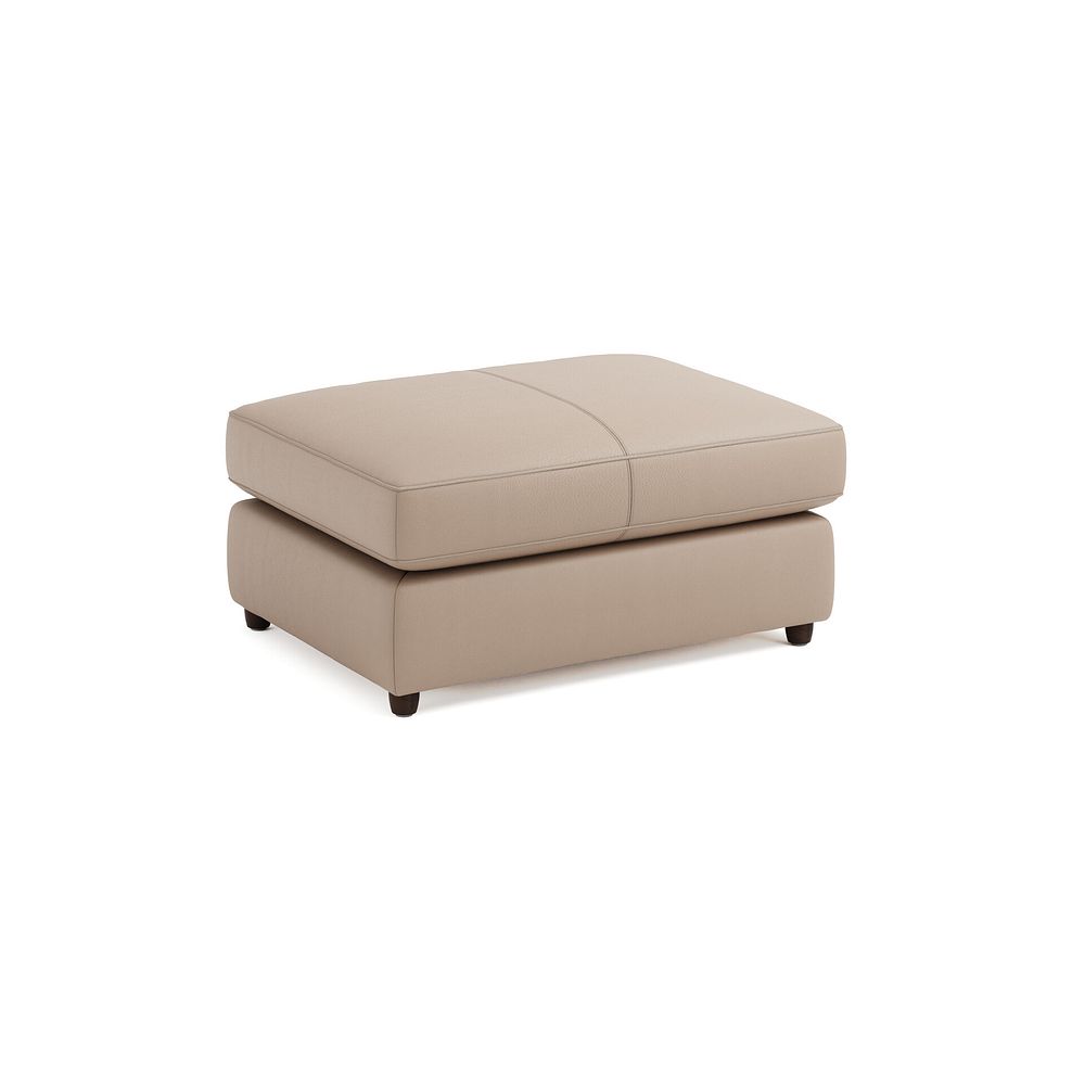 Marley Small Fender Footstool in  Oslo Mushroom Leather 1