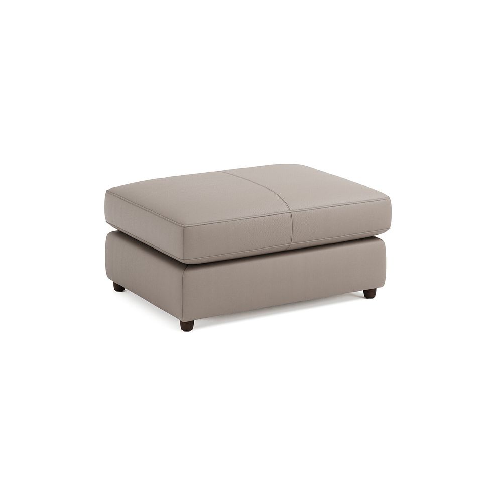 Marley Small Fender Footstool in  Oslo Oyster Leather 1