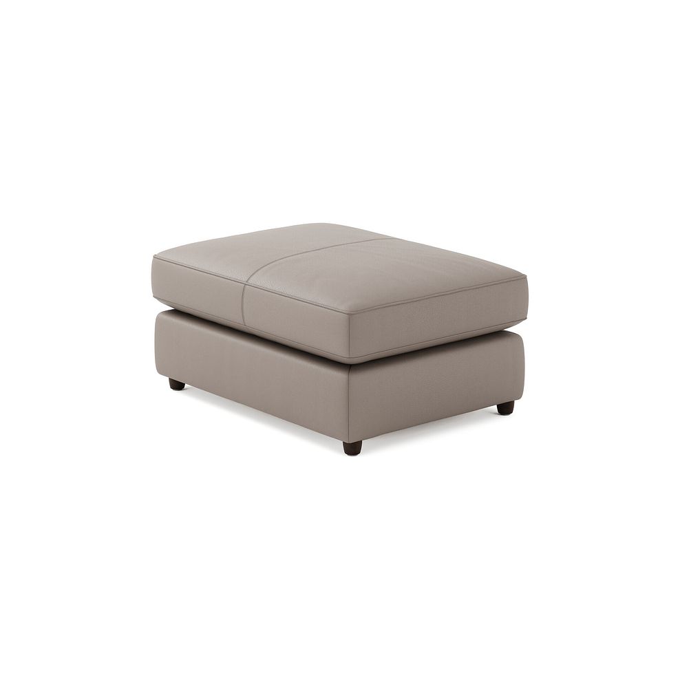 Marley Small Fender Footstool in  Oslo Oyster Leather 2