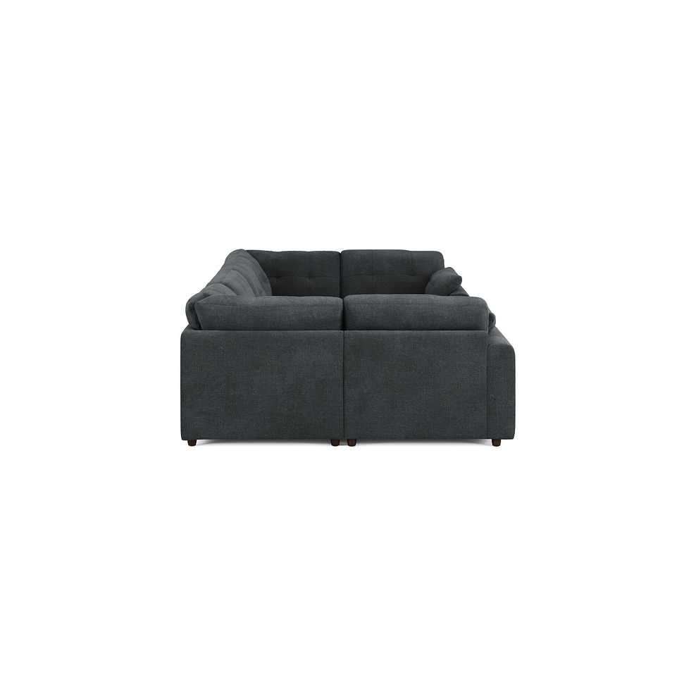 Marley Small U-Shape Modular Corner Sofa in Lila Charcoal Fabric - Group 10 4
